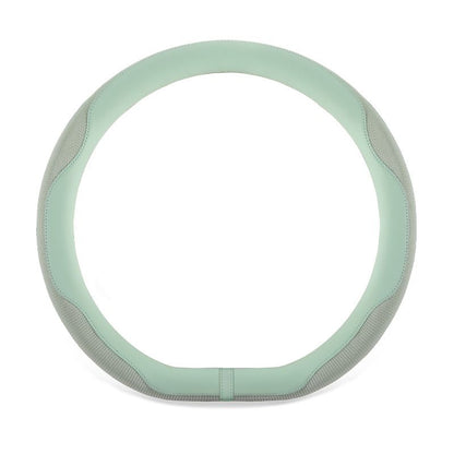 Ultra-thin summer D-shaped sweat-absorbing and anti-slip steering wheel cover for men and women