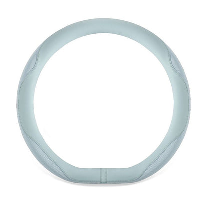 Ultra-thin summer D-shaped sweat-absorbing and anti-slip steering wheel cover for men and women