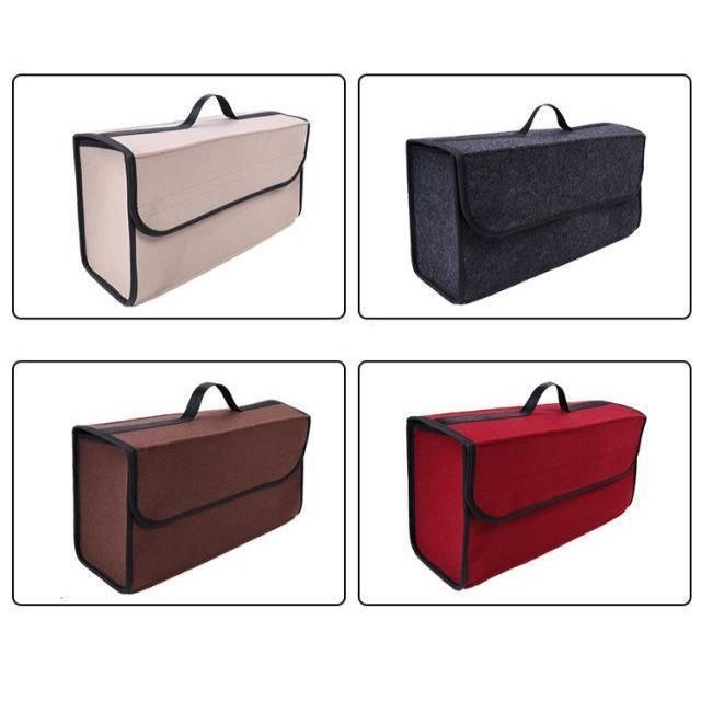 Foldable felt car storage box tool organizer storage bag car trunk storage box