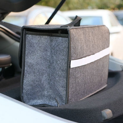 Foldable felt car storage box tool organizer storage bag car trunk storage box