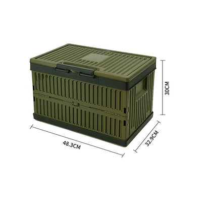 Outdoor camping revenue collection box industrial style can sit folding box organize car trunk large capacity storage box for home use