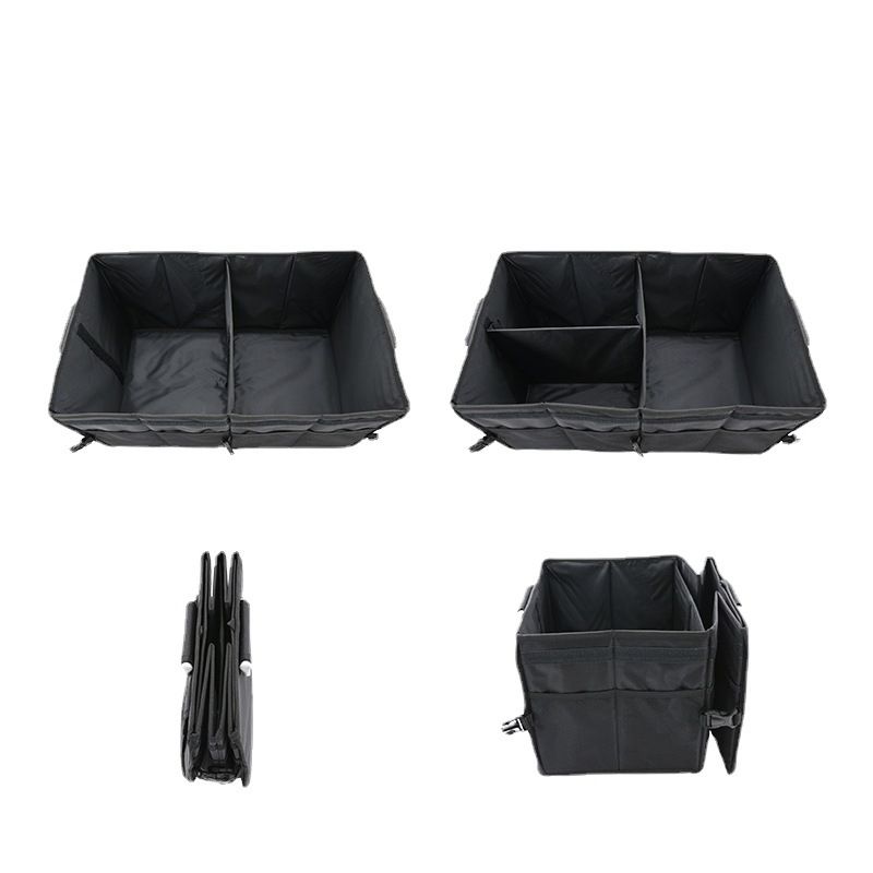 Large capacity car trunk storage box folding storage and organizing box Oxford cloth car tail storage box