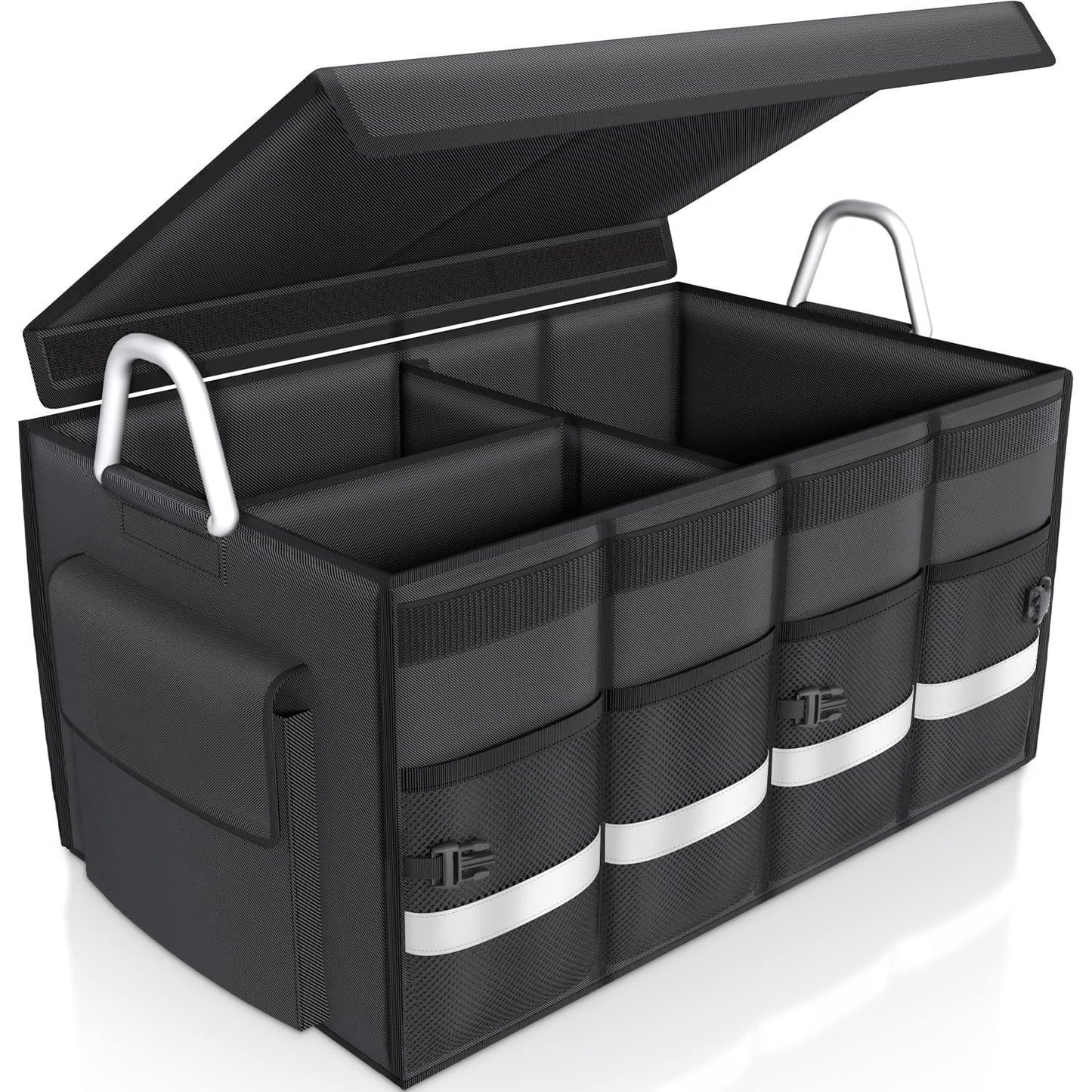 Large capacity car trunk storage box folding storage and organizing box Oxford cloth car tail storage box