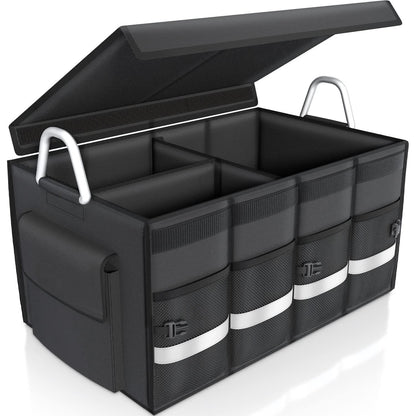 Large capacity car trunk storage box folding storage and organizing box Oxford cloth car tail storage box