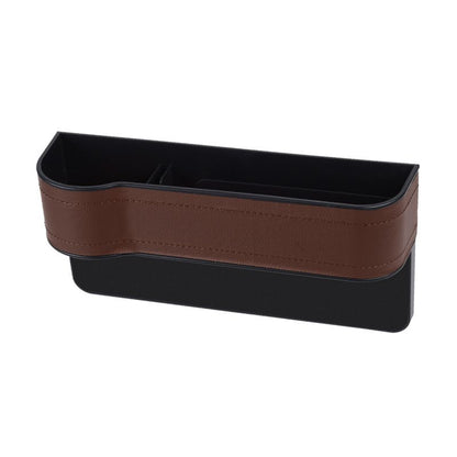Car seat gap storage box car supplies leather multi-functional crevice storage box storage bag storage box