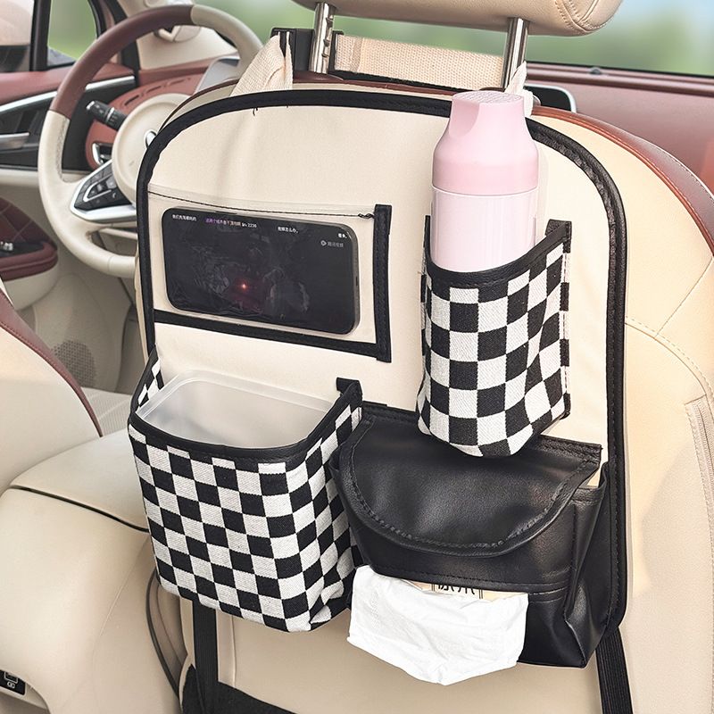 Car seat back storage bag, storage bag, storage box, car seat back decoration