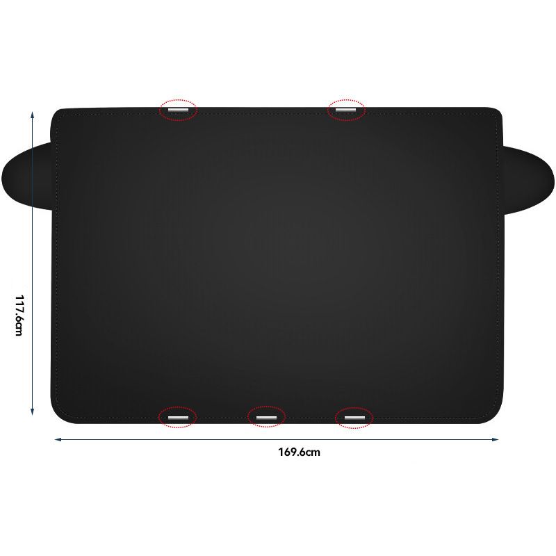 The car half hood is a universal sun protection, rainproof, heat insulation and shading cover for all seasons. It is also a thickened shading cover for the front part of the body