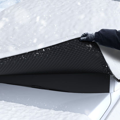 The car half hood is a universal sun protection, rainproof, heat insulation and shading cover for all seasons. It is also a thickened shading cover for the front part of the body