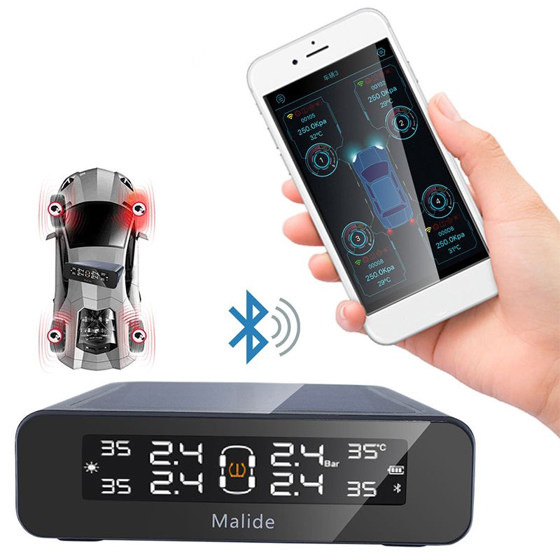 Solar voice tire pressure monitor, car tire sensor, high precision tire pressure external sensor tpm
