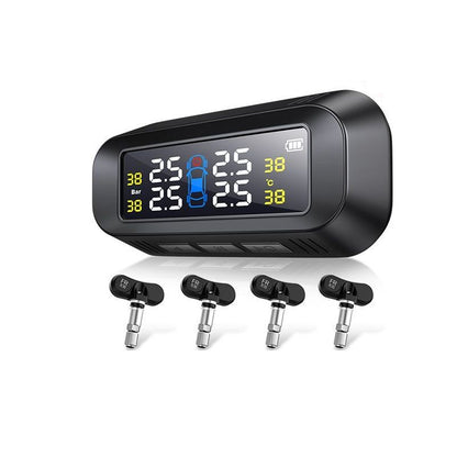 Z3E [18,000 people collect] The tire pressure monitor is a built-in external universal tire detector with wireless power