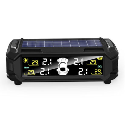 The tire pressure monitor tpm is a built-in external wireless solar pressure sensor