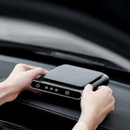 Display solar car air purifier negative ion oxygen bar car air purifier