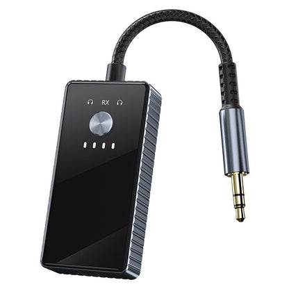 Bluetooth 5.2 audio adapter one to two 3.5 transmitter receiver aircraft treadmill car stereo universal
