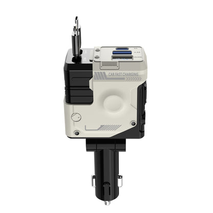 Mecha car mobile phone charger supports 120W super fast charging flash charging retractable cable four-in-one